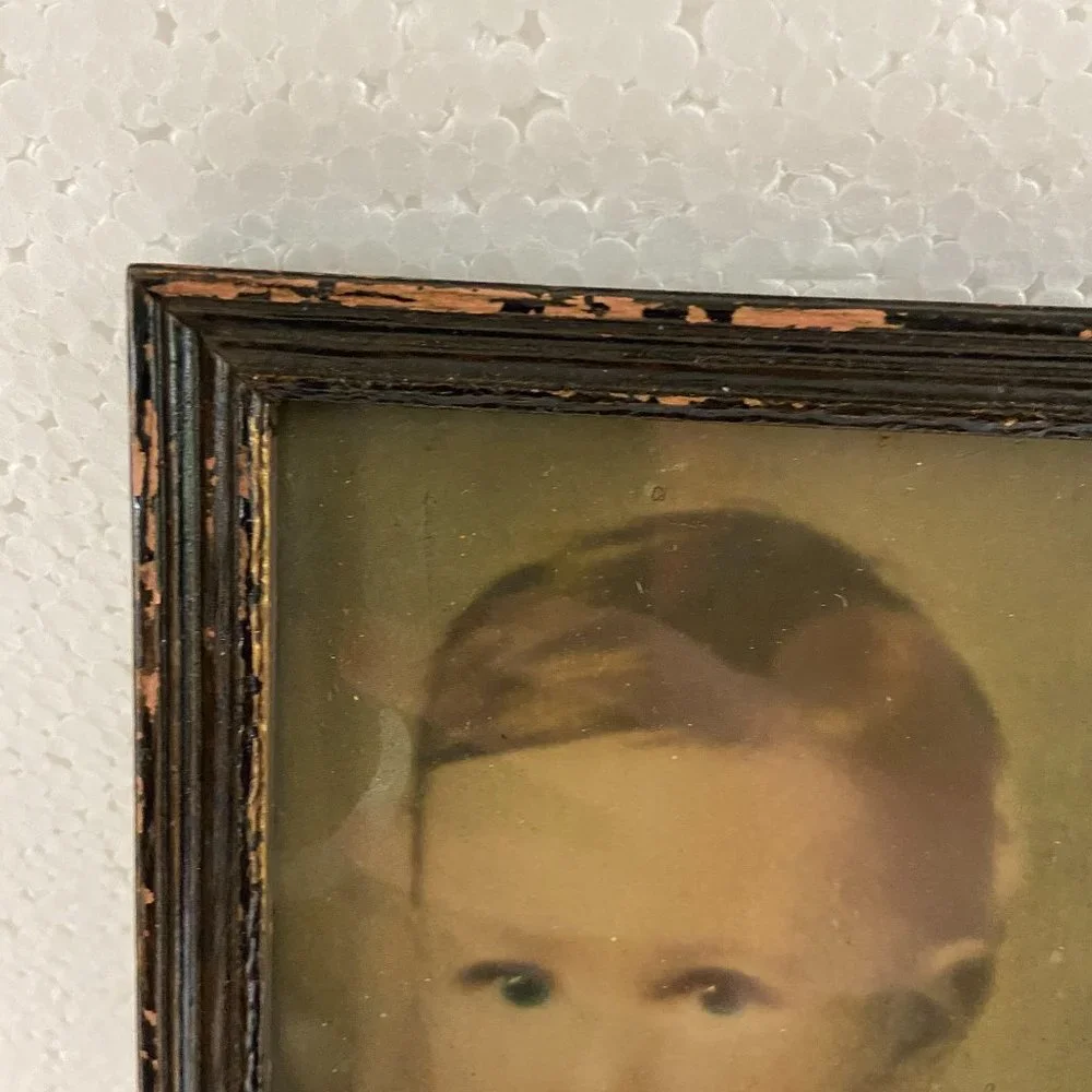 Antique Portrait 2 Girls Baby Photo 1895s - 1900s